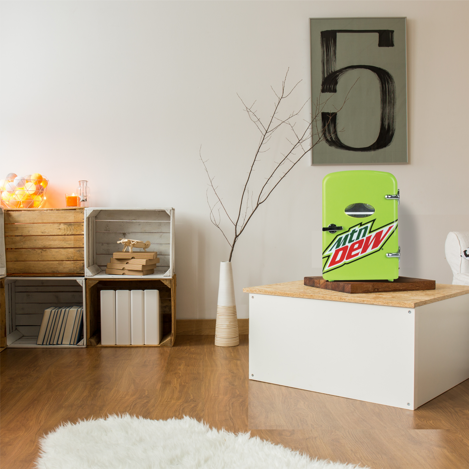 slide 5 of 6, FRIGIDAIRE Mountain Dew Mini Portable Compact Personal Fridge Cooler, 1 ct