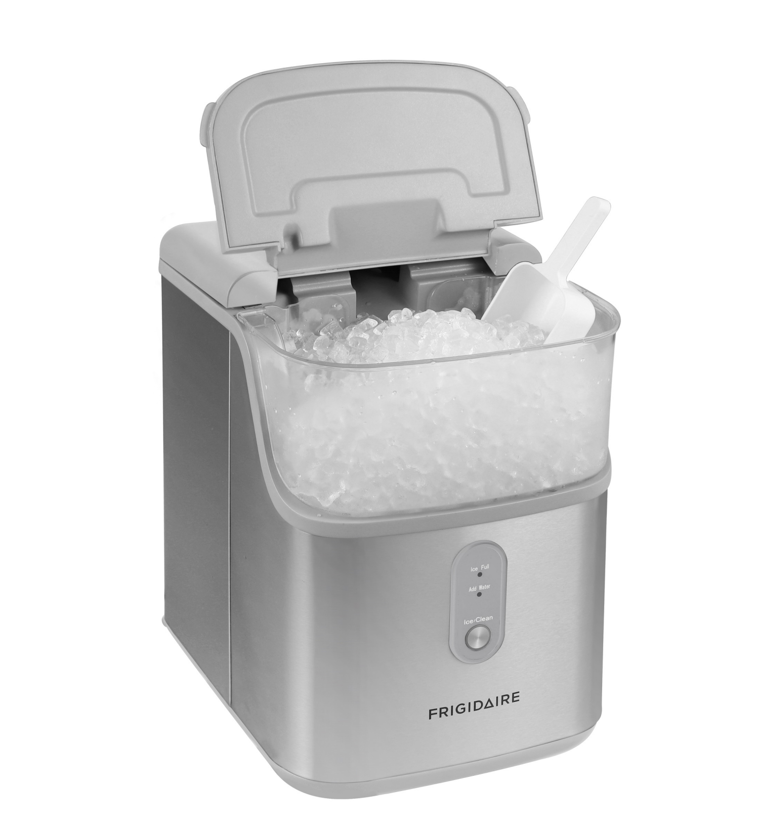 slide 8 of 8, Frigidaire 33 lbs. Premium Nugget Ice Maker - Stainless Steel, EFIC228, 33 lb