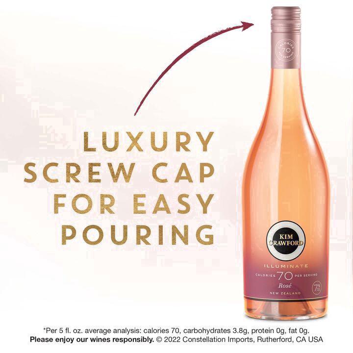 slide 9 of 25, Kim Crawford Illuminate New Zealand Rose Wine, 750 mL Bottle, 25.36 fl oz