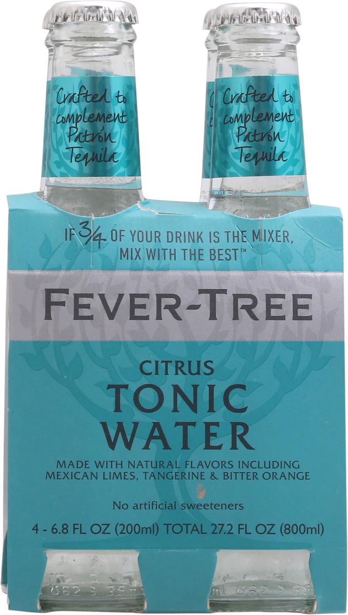 slide 1 of 9, Fever-Tree Citrus Tonic Water - 4 ct; 6.8 oz, 4 ct; 6.8 fl oz