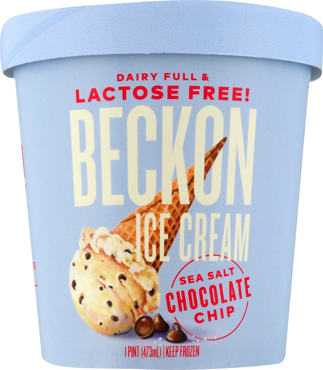 slide 6 of 9, Beckon Lactose Free Sea Salt Chocolate Chip Ice Cream 1 pt, 16 fl oz