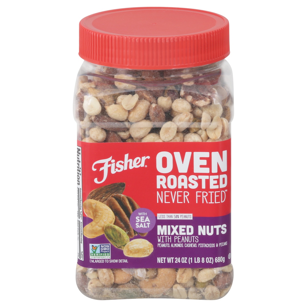 Fisher Oven Roasted Never Fried Mixed Nuts with Sea Salt 24 oz Shipt
