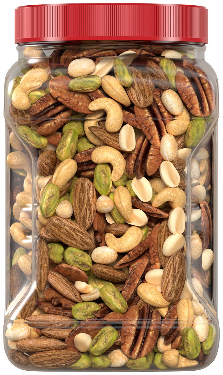 slide 4 of 9, Fisher Never Fried Oven Roasted with Sea Salt Mixed Nuts with Peanuts 24 oz, 24 oz