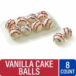Bakery Fresh Patriotic Vanilla Cake Balls, 8 ct / 10.23 oz
