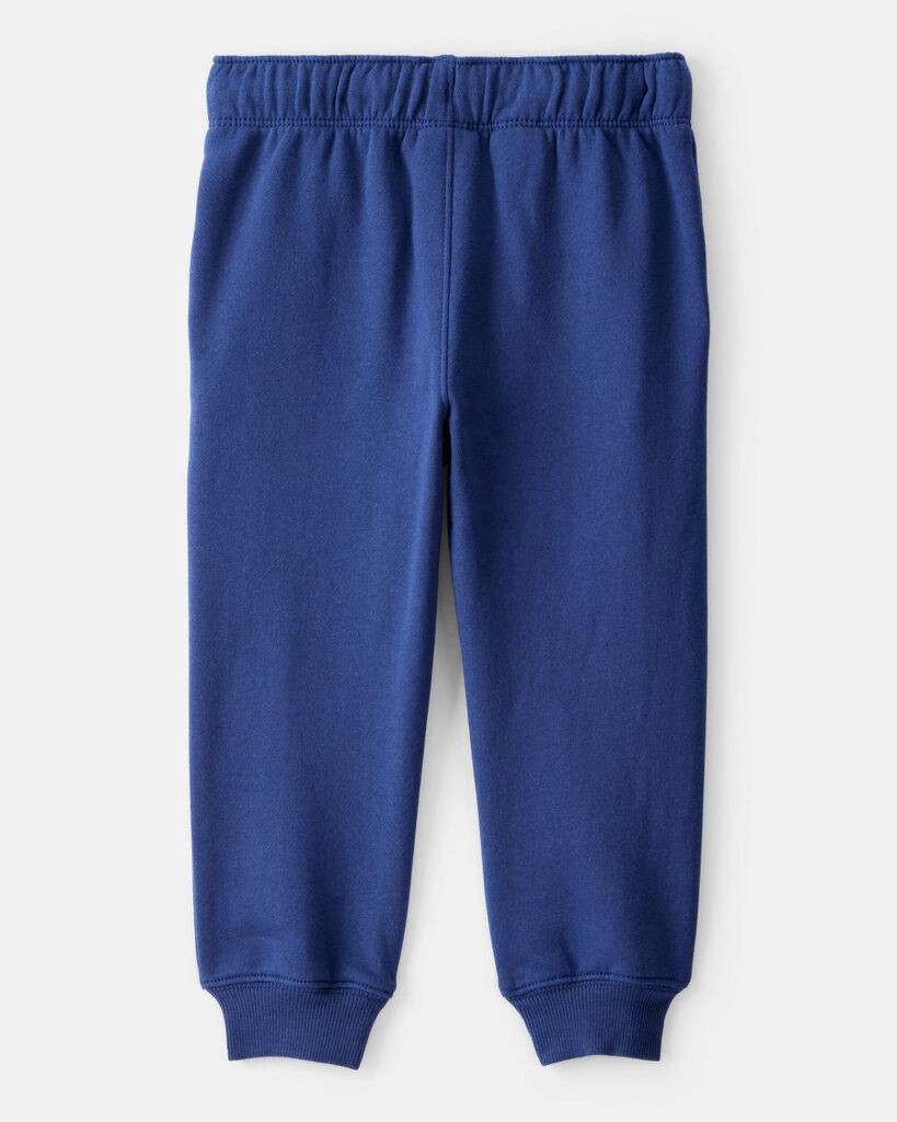 slide 2 of 3, Carter's Carters Toddler Boy Solid Fleece Cotton Jogger - Navy Navy 3T, 1 ct