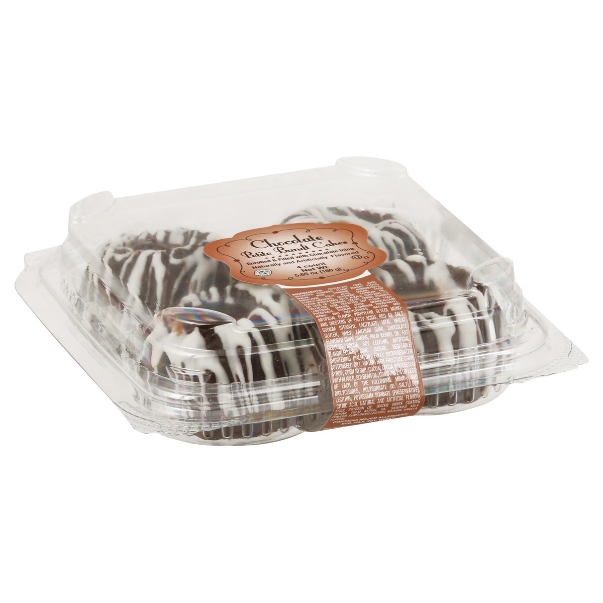 slide 11 of 12, MJay's Specialty Baked Foods Petite Chocolate Bundt Cakes 4 ea, 4 ct