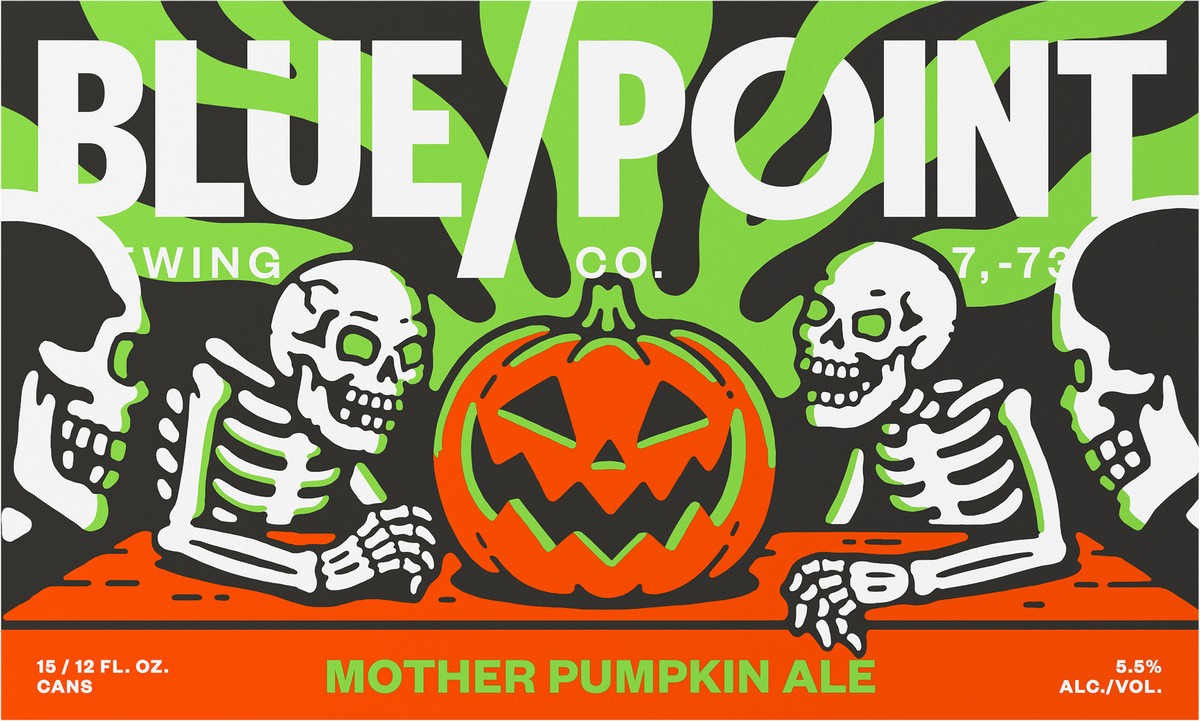 slide 7 of 9, Blue Point Brewing Co. Mother Pumpkin Ale Beer 15 - 12 fl oz Cans, 12 oz