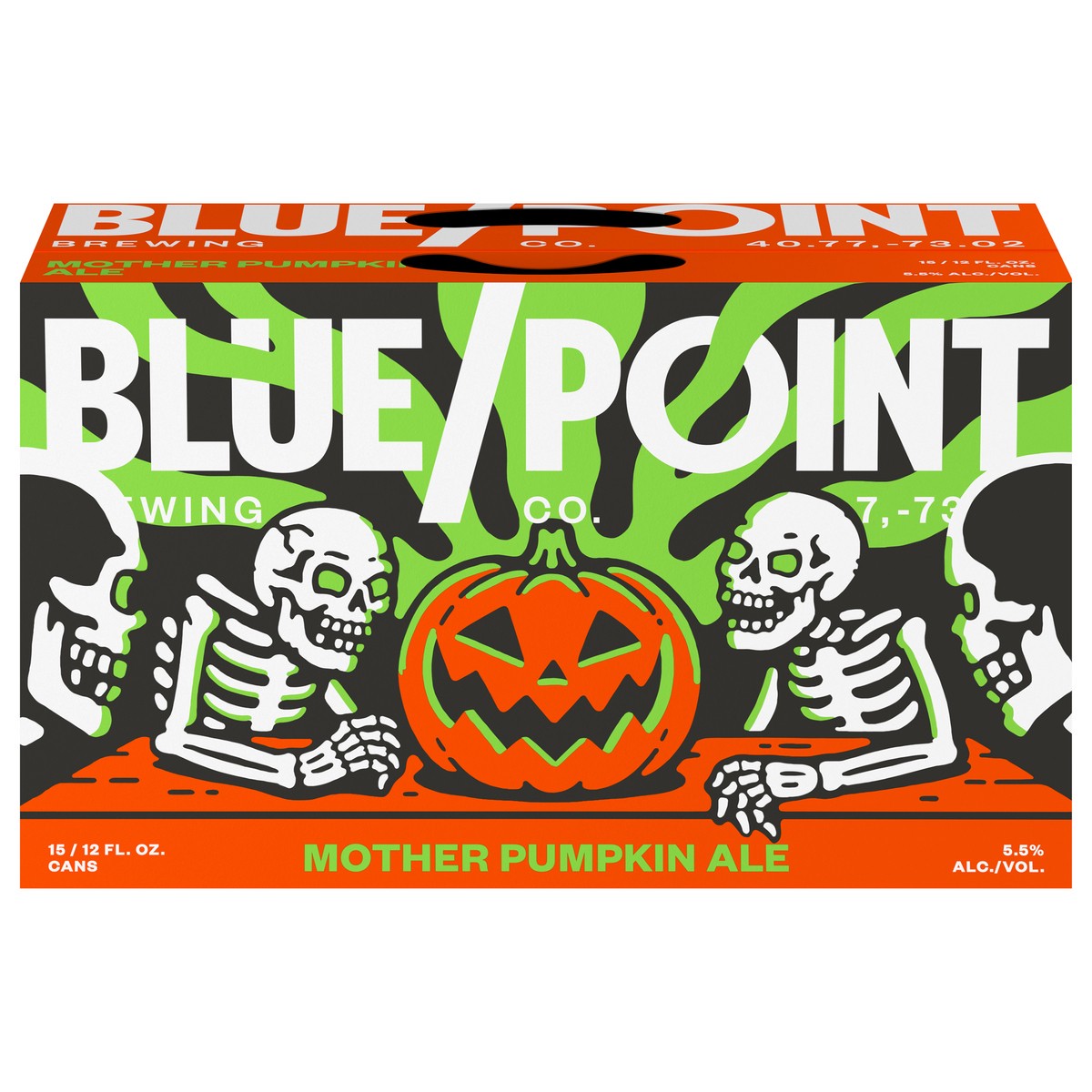 slide 1 of 9, Blue Point Brewing Co. Mother Pumpkin Ale Beer 15 - 12 fl oz Cans, 12 oz