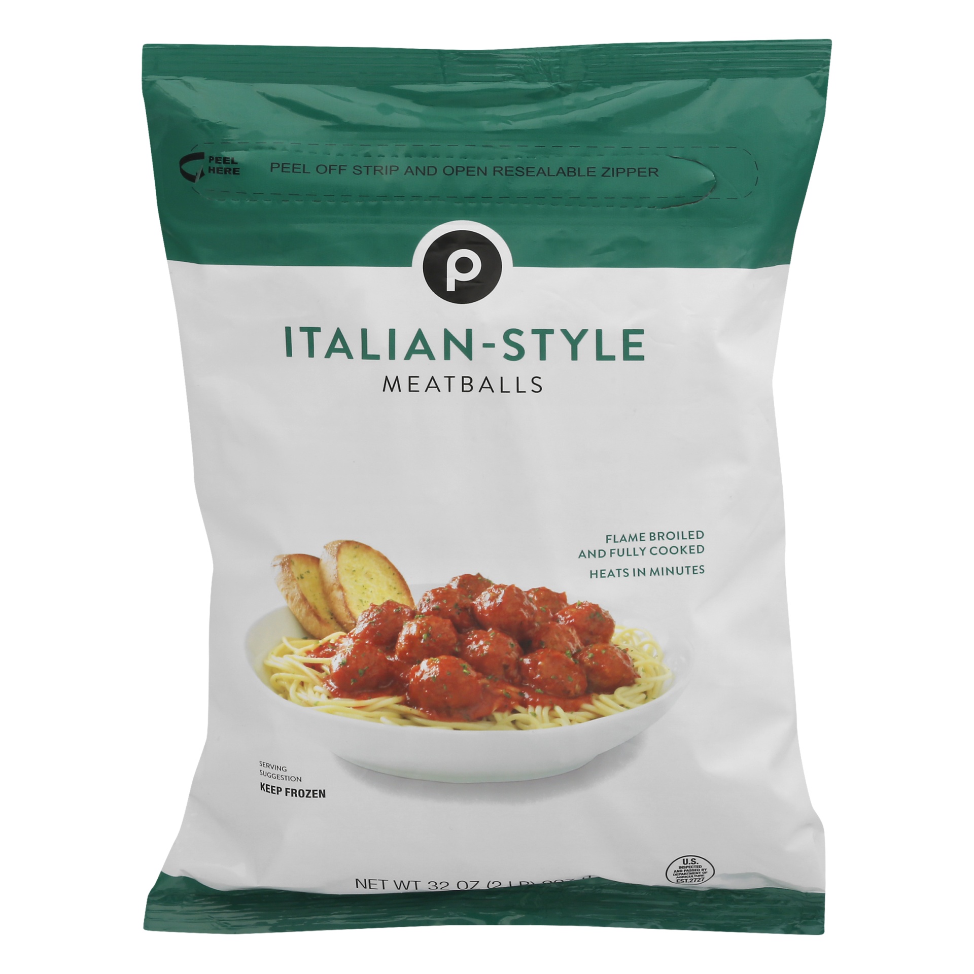 slide 1 of 1, Publix Italian-Style Meatballs, 32 oz