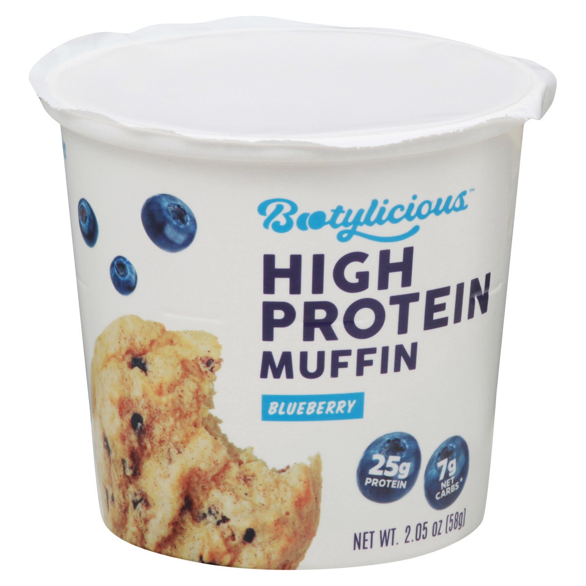 slide 10 of 13, Bootylicious High Protein Blueberry Muffin 2.05 oz, 2.05 oz