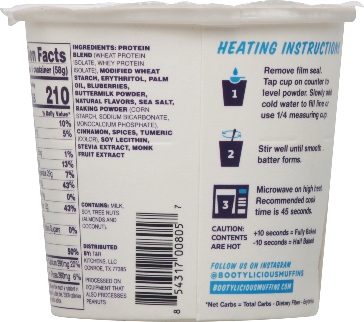 slide 8 of 13, Bootylicious High Protein Blueberry Muffin 2.05 oz, 2.05 oz