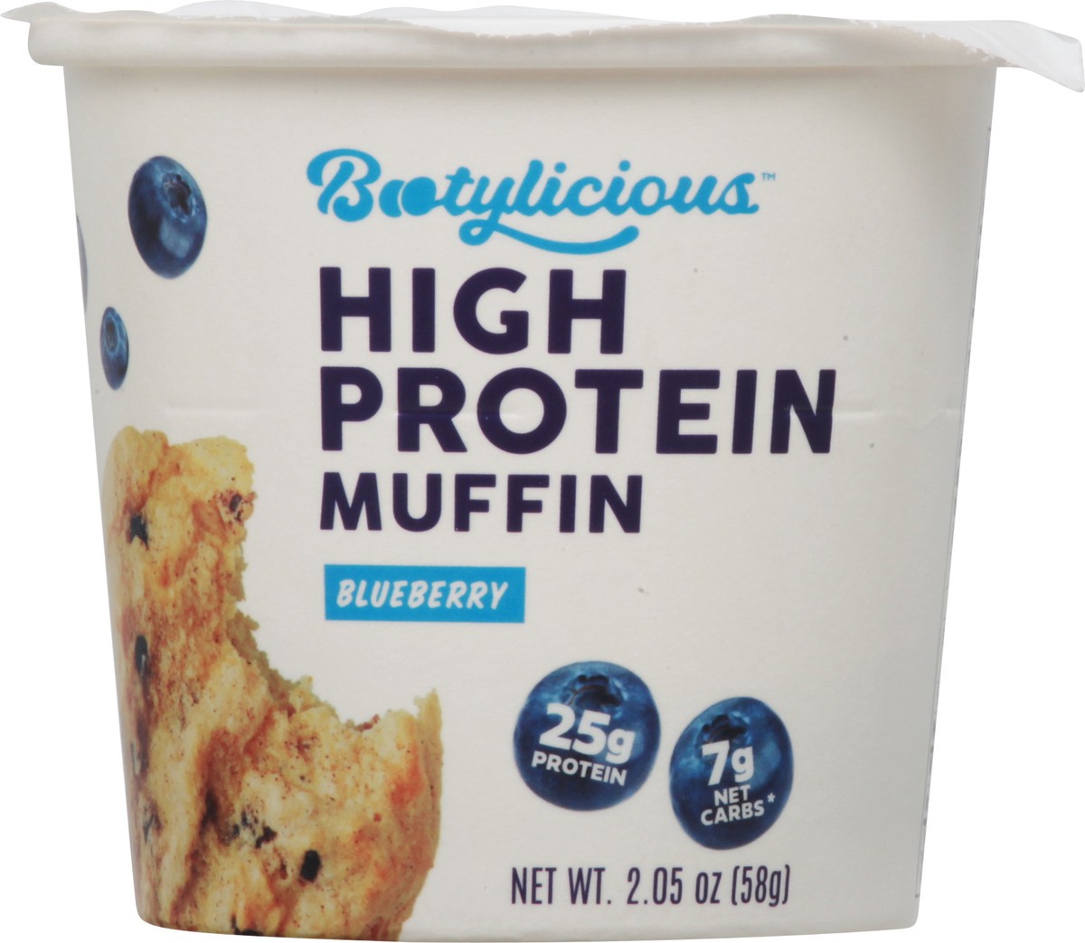slide 1 of 13, Bootylicious High Protein Blueberry Muffin 2.05 oz, 2.05 oz
