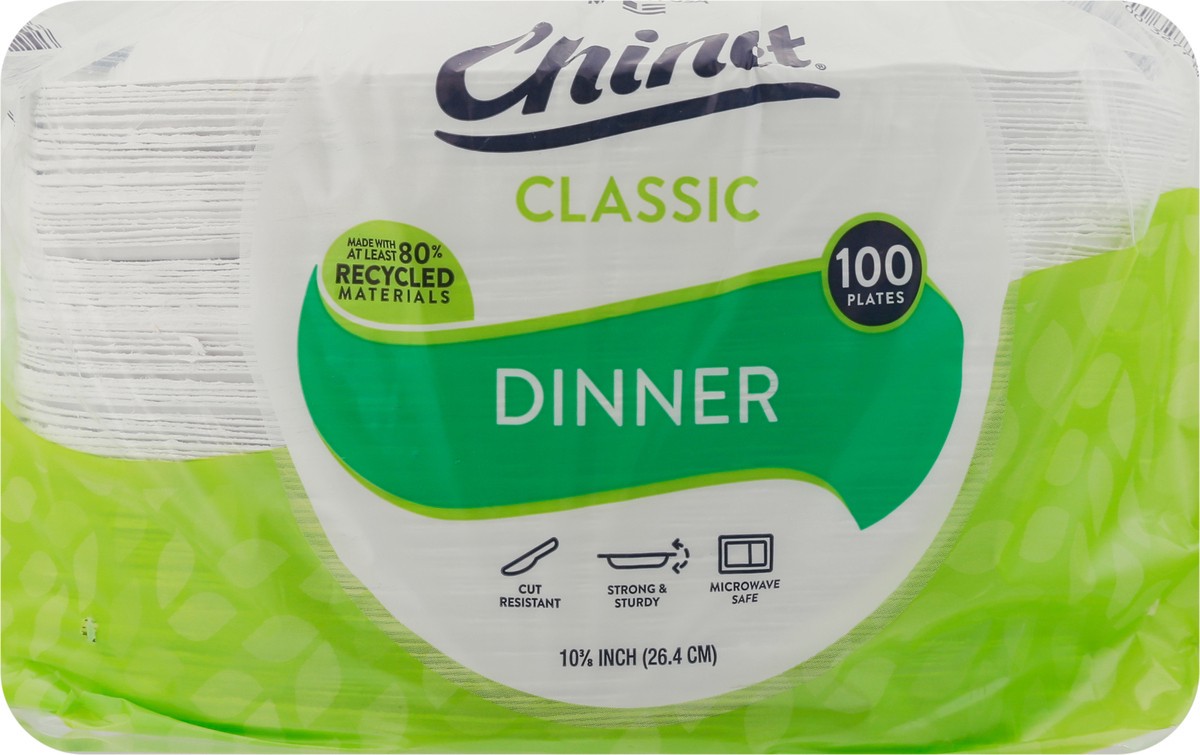 slide 5 of 9, Chinet Classic Dinner Plates 100 ea, 100 ct