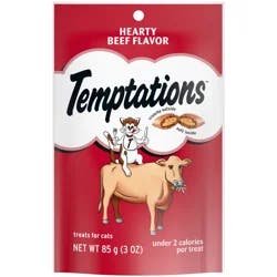Temptations Hearty Beef Flavor Treats for Cats 3 oz