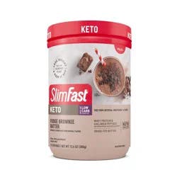 SlimFast Keto Meal Replacement Powder - Fudge Brownie Batter - 13.4oz