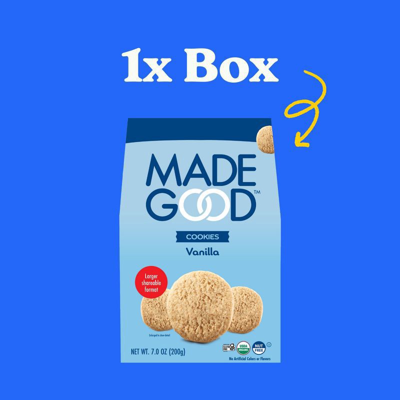 slide 5 of 8, MadeGood Cookies Vanilla Crunch,