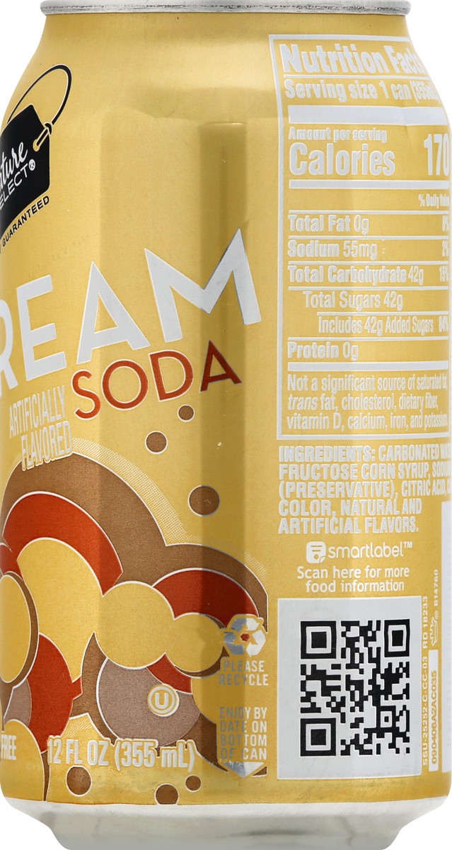 Signature Select Caffeine Free Cream Soda - 12 fl oz 1 ct | shipt