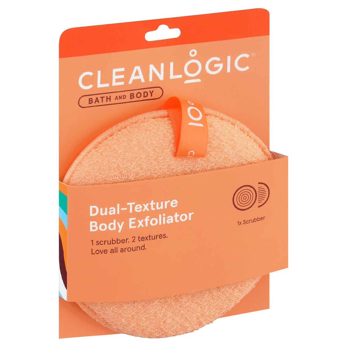 slide 6 of 9, cleanlogic Dual-Texture Body Exfoliator 1 ea, 1 ct