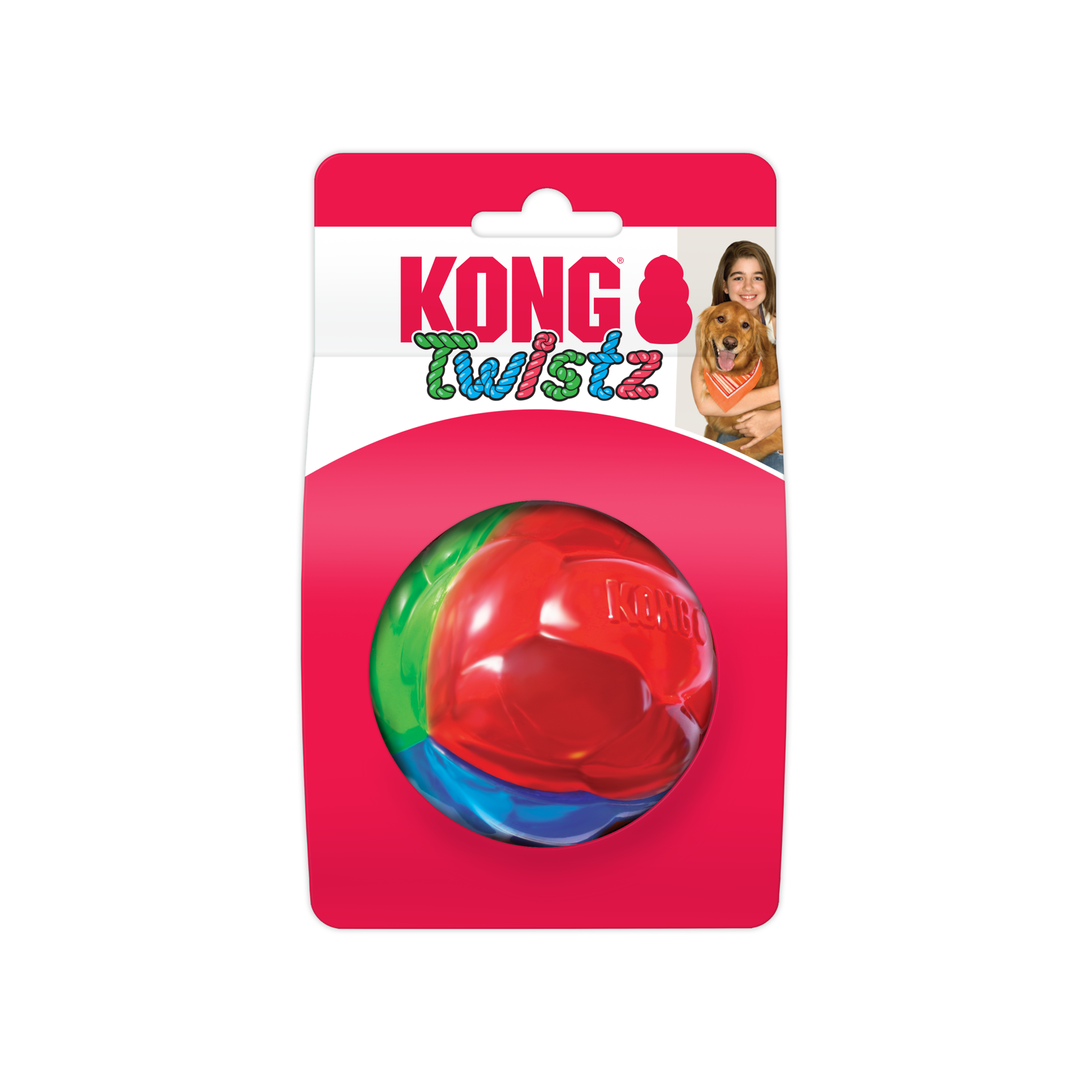 slide 3 of 4, KONG Twistz Ball Lg, 1 ct