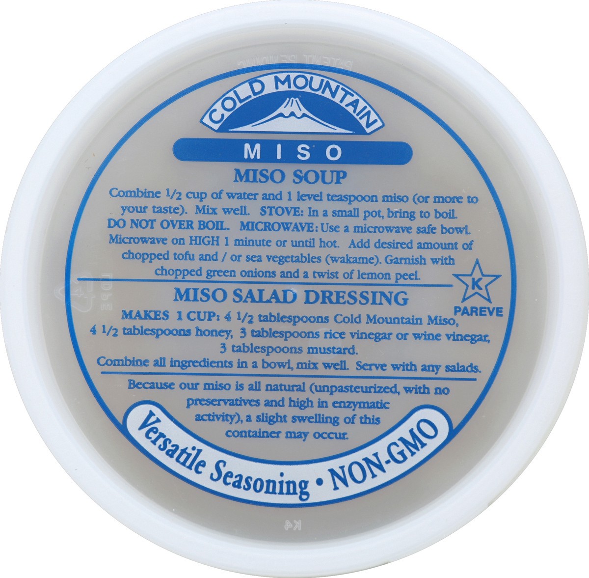 slide 3 of 4, Cold Mountain Miso White, 14 oz