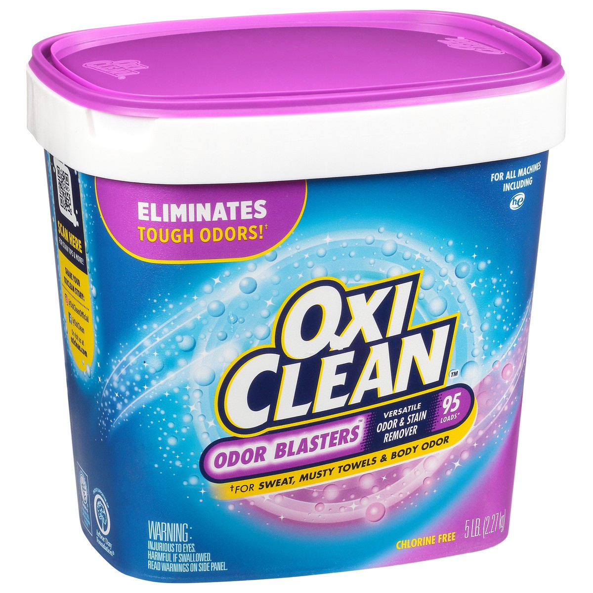 slide 5 of 9, Oxi-Clean Odor Blasters Versatile Odor and Stain Remover Powder, 5 lb, 5 lb