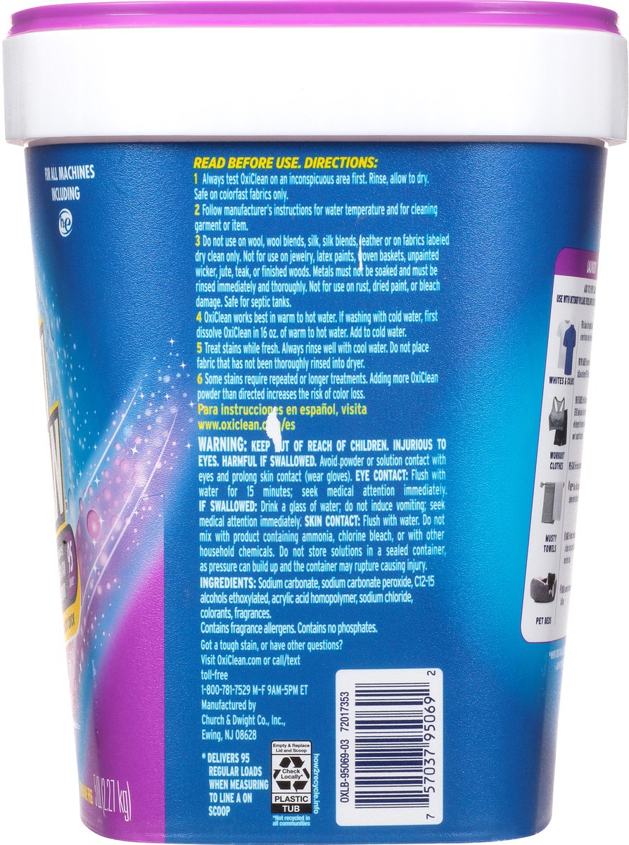 slide 3 of 9, Oxi-Clean Odor Blasters Versatile Odor and Stain Remover Powder, 5 lb, 5 lb