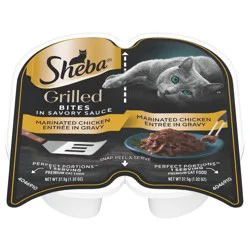 Sheba Premium Grilled Bites Marinated Chicken Entree Wet Cat Food - 2 ct