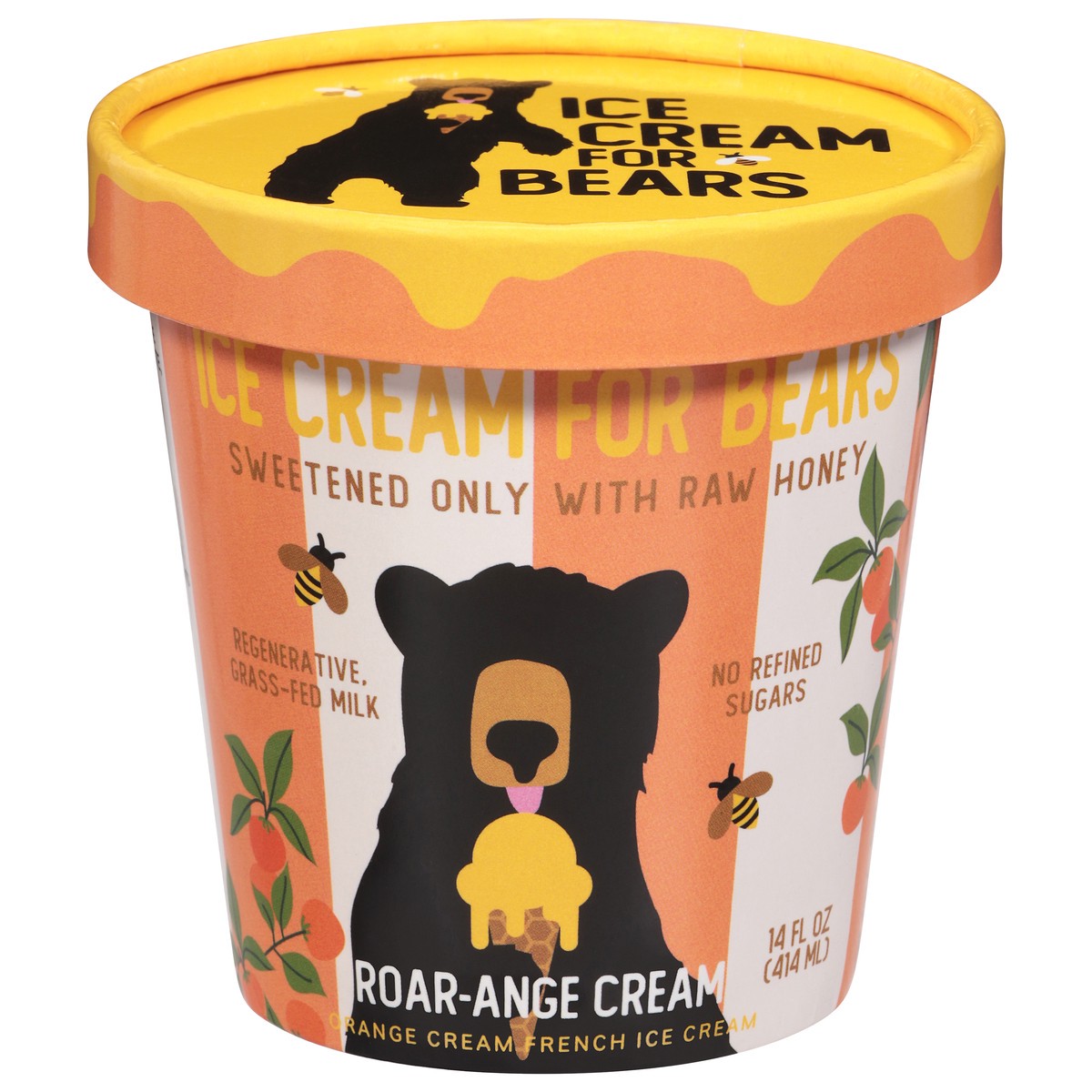 slide 2 of 4, Ice Cream for Bears French Roar-Ange Cream Ice Cream 14 fl oz, 14 fl oz
