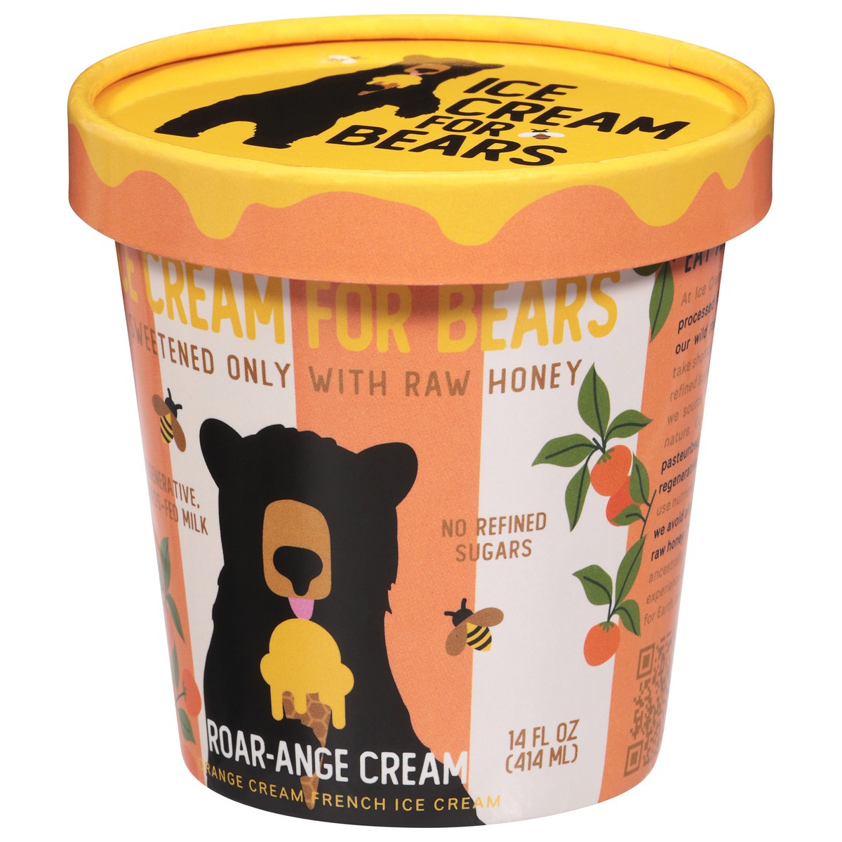 slide 3 of 4, Ice Cream for Bears French Roar-Ange Cream Ice Cream 14 fl oz, 14 fl oz