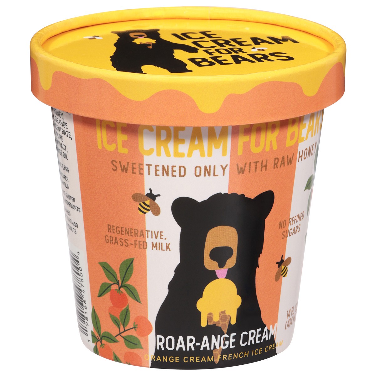 slide 4 of 4, Ice Cream for Bears French Roar-Ange Cream Ice Cream 14 fl oz, 14 fl oz