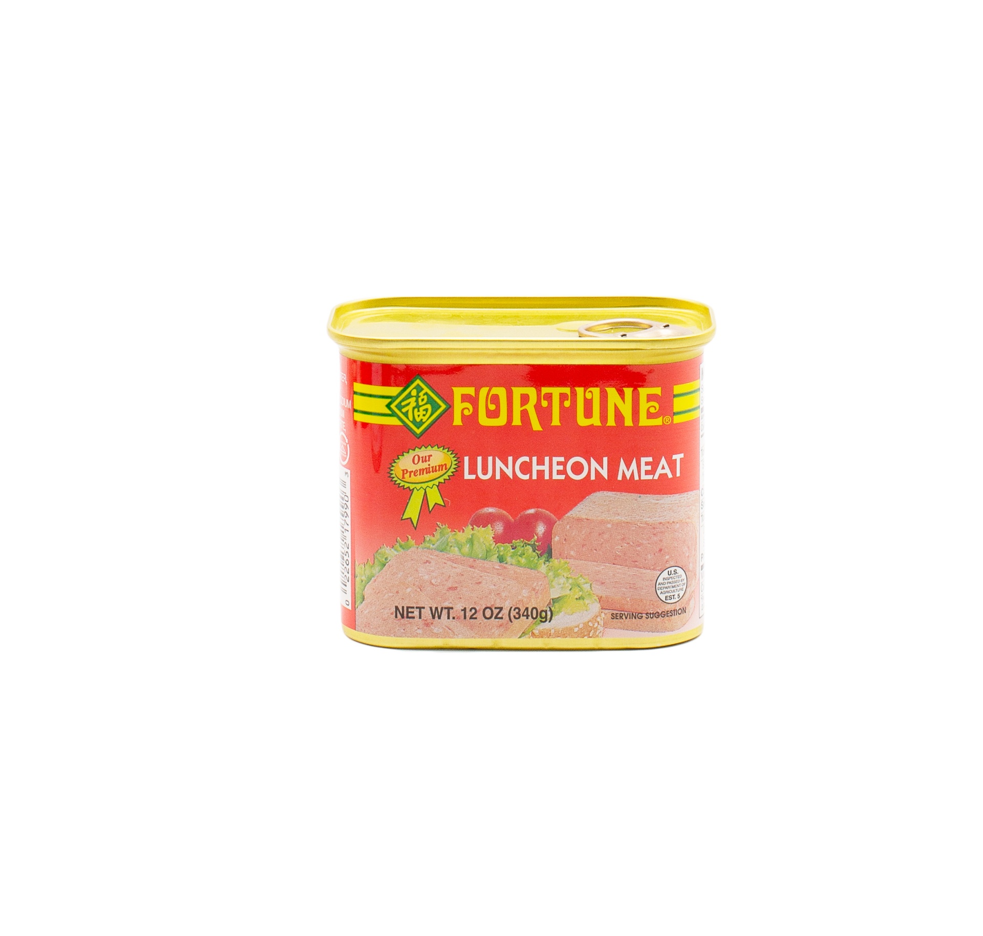 slide 1 of 1, Fortune Premium Luncheon Meat, 12 oz