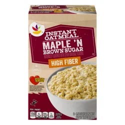 Giant Maple 'N Brown Sugar High Fiber Instant Oatmeal - 8 ct