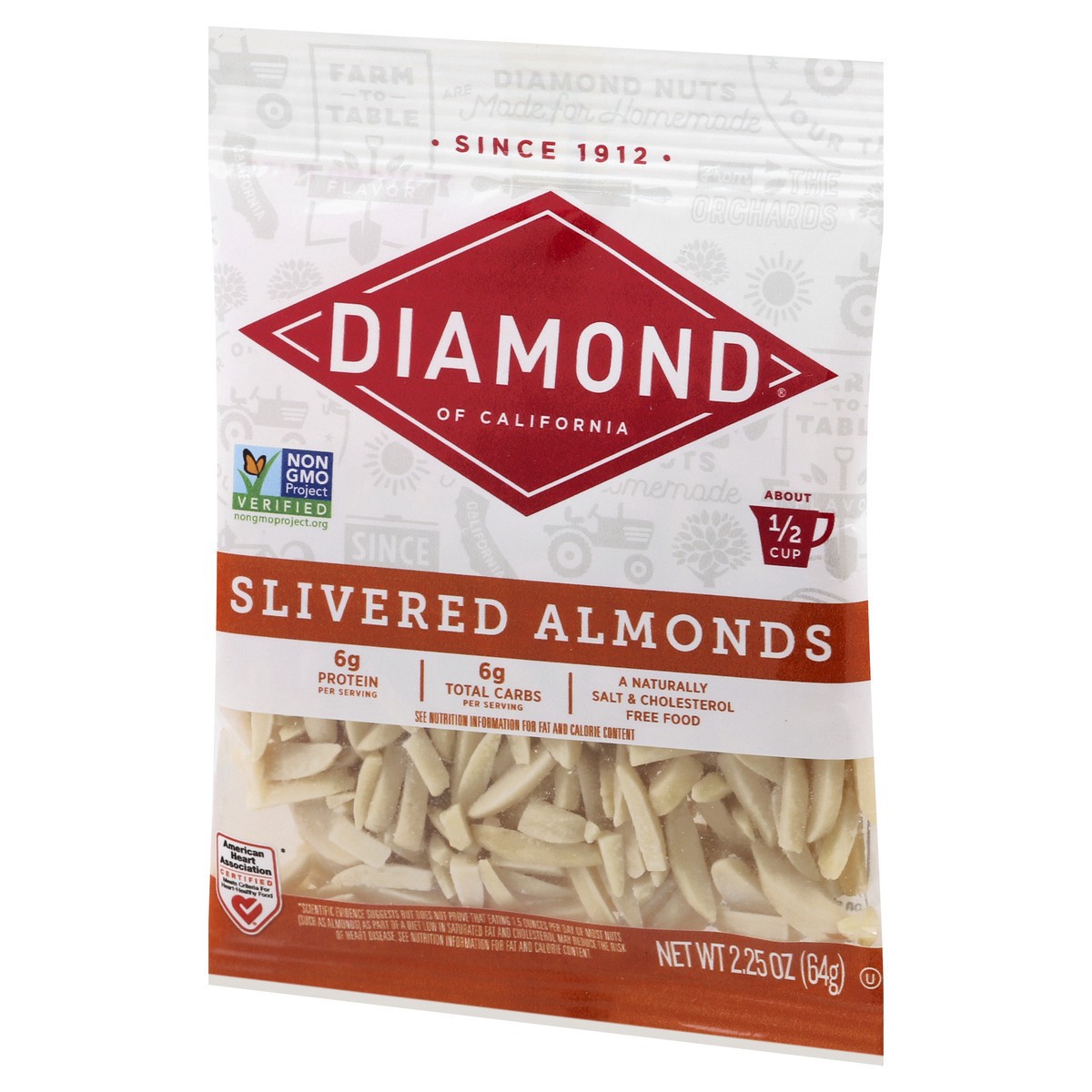 slide 4 of 9, Diamond Slivered Almonds 2.25 oz, 2.25 oz