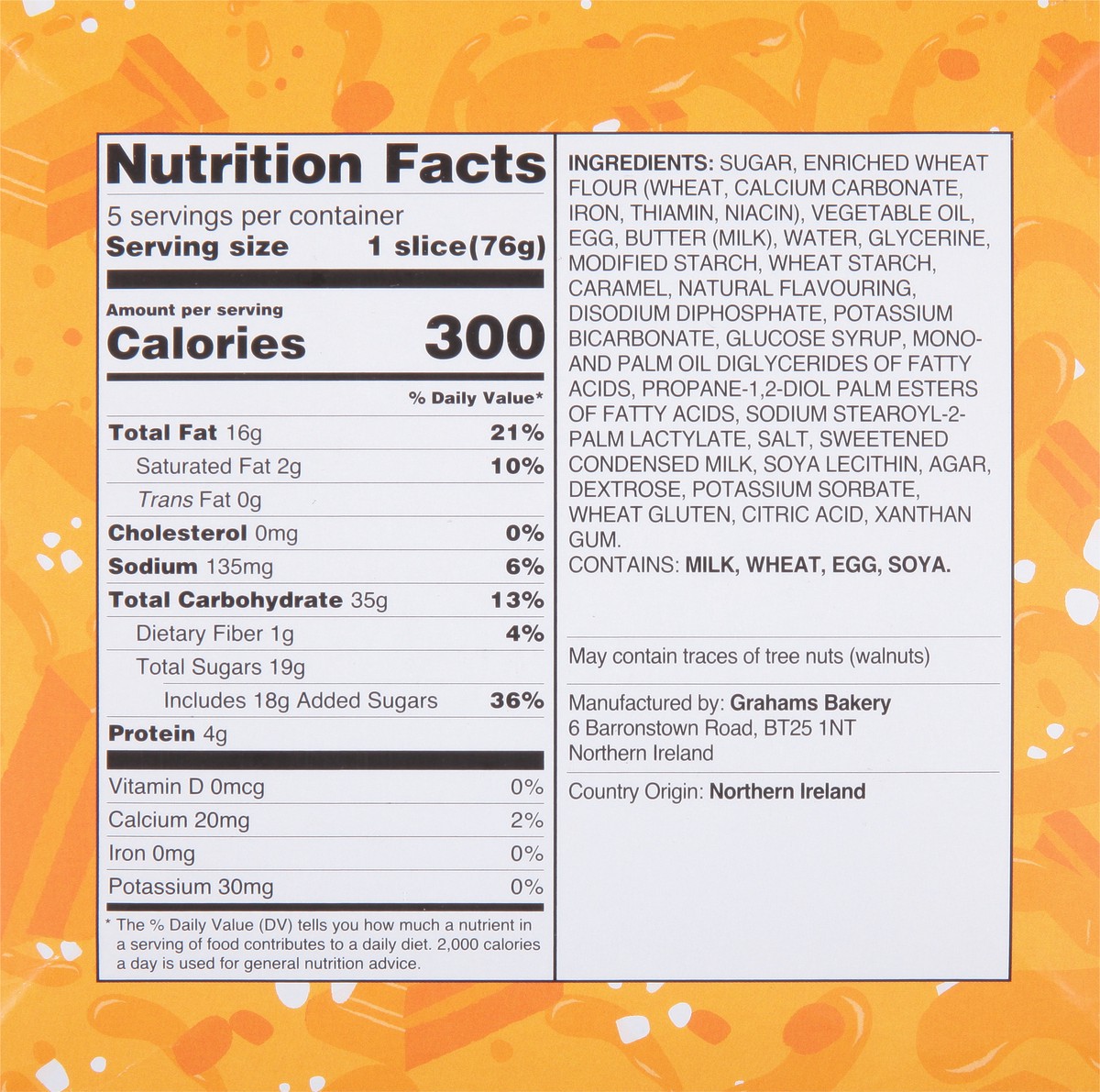 slide 4 of 9, Grahams Salted Caramel Sponge Cake 13.4 oz, 13.4 oz