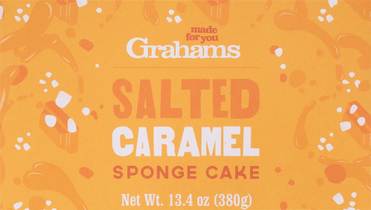 slide 6 of 9, Grahams Salted Caramel Sponge Cake 13.4 oz, 13.4 oz