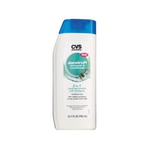 slide 1 of 1, CVS Pharmacy 2-In-1 Dandruff Shampoo & Conditioner, Soothing Formula With Eucalyptus, 23.7 fl oz; 700 ml