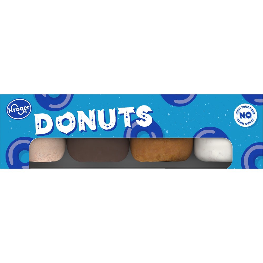 slide 4 of 4, Kroger Assorted Cake Donuts - 8 Donuts-Box, 11.5 oz