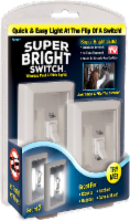 slide 1 of 1, Super Bright Switch Wireless Peel And Stick Lights - White, 2 ct