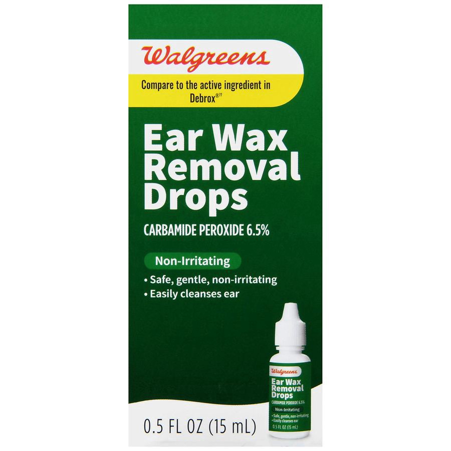 slide 2 of 5, Walgreens Ear Wax Removal Drops, 0.5 fl oz