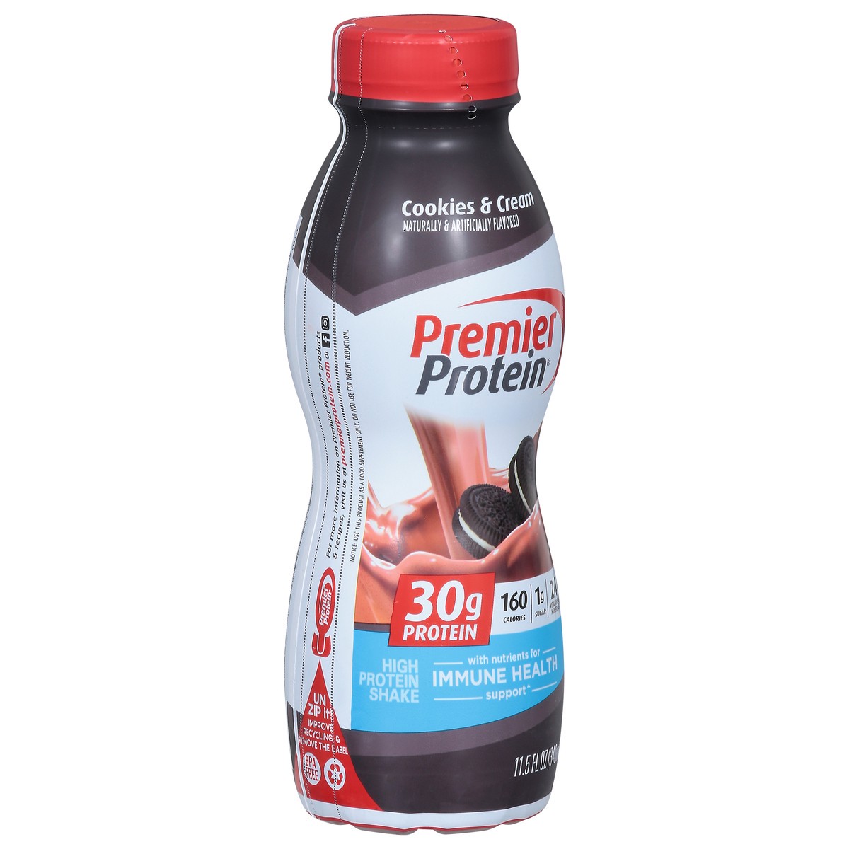 slide 4 of 9, Premier Protein Cookies & Cream High Protein Shake 11.5 fl oz, 11.5 oz