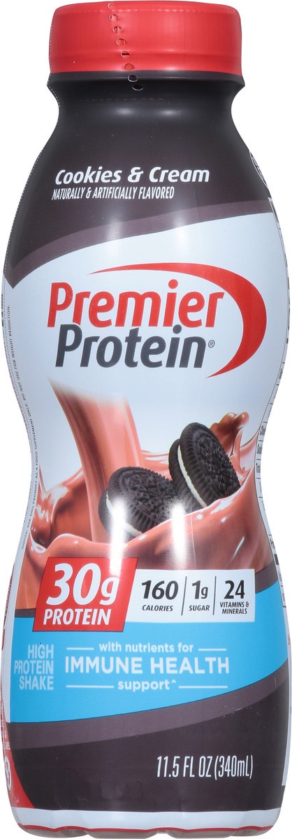 slide 8 of 9, Premier Protein Cookies & Cream High Protein Shake 11.5 fl oz, 11.5 oz