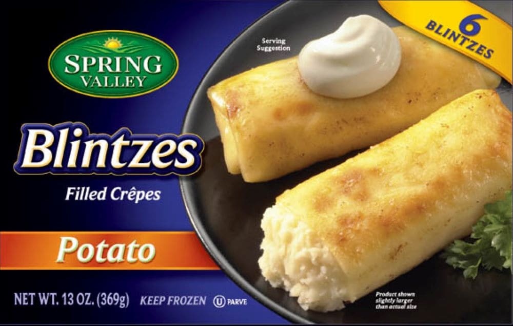 slide 1 of 1, Spring Valley Potato Blintzes Filled Crepes, 13 oz