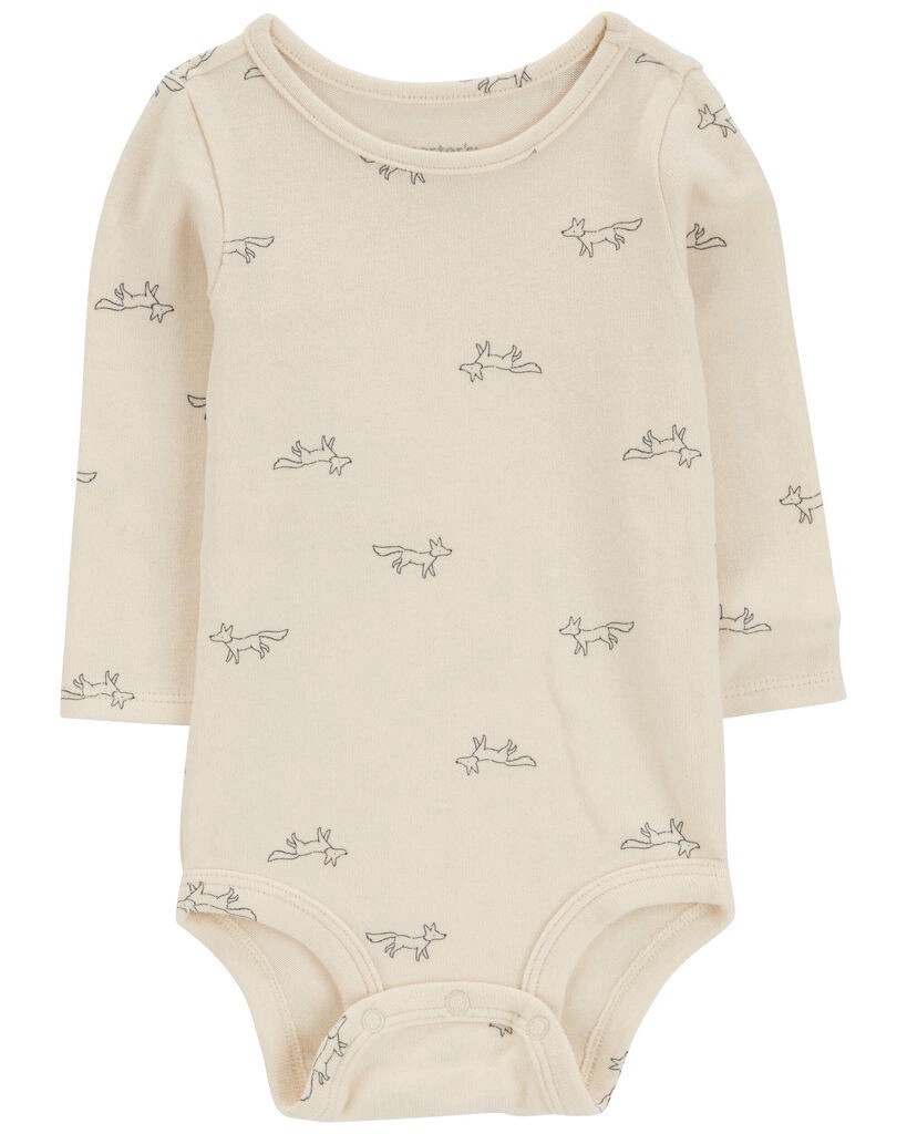 slide 2 of 4, Carter's Baby 2-Piece Bodysuit & Sweater Coveralls Ivory/Black 3M, 1 ct
