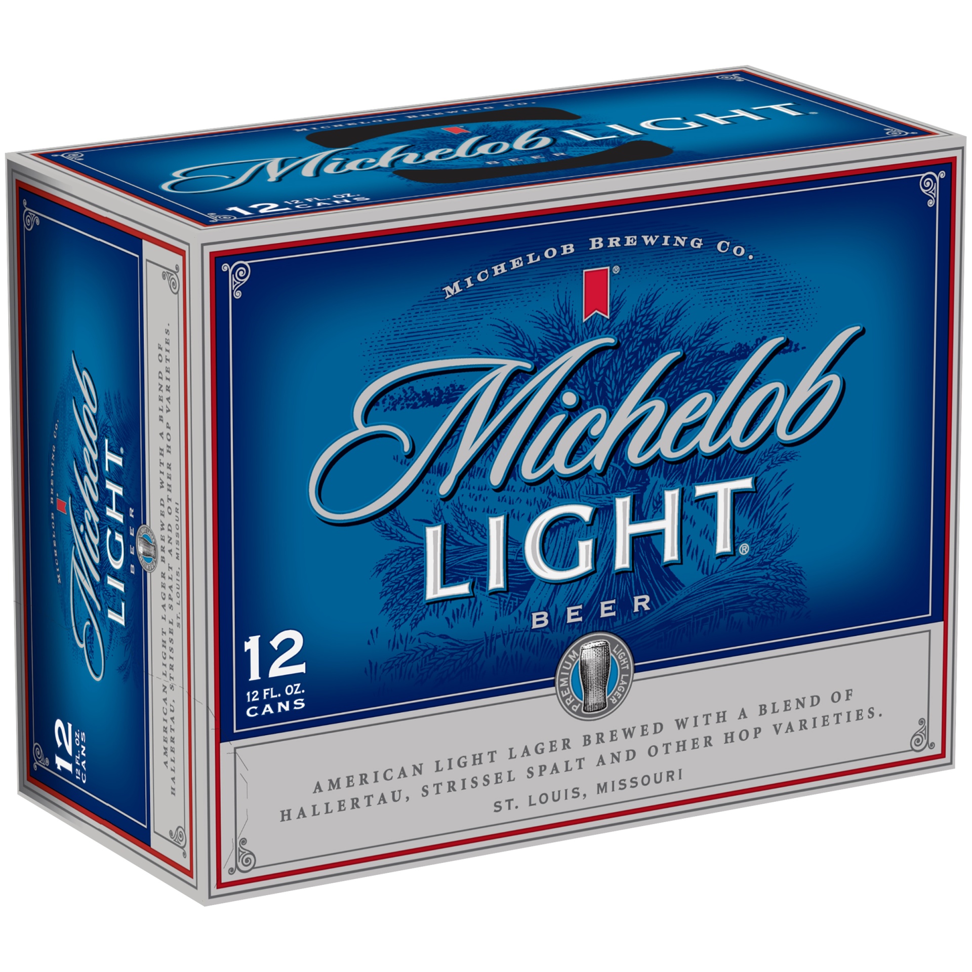 slide 2 of 3, Michelob Light Beer, 4.3% ABV, 12 ct; 12 fl oz
