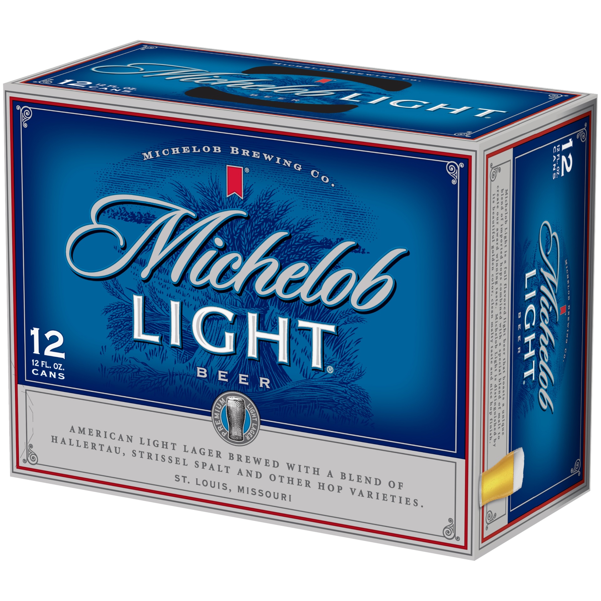 slide 3 of 3, Michelob Light Beer, 4.3% ABV, 12 ct; 12 fl oz