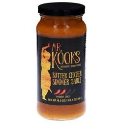 Mr. Kooks Medium Spicy Butter Chicken Simmer Sauce 16.5 oz