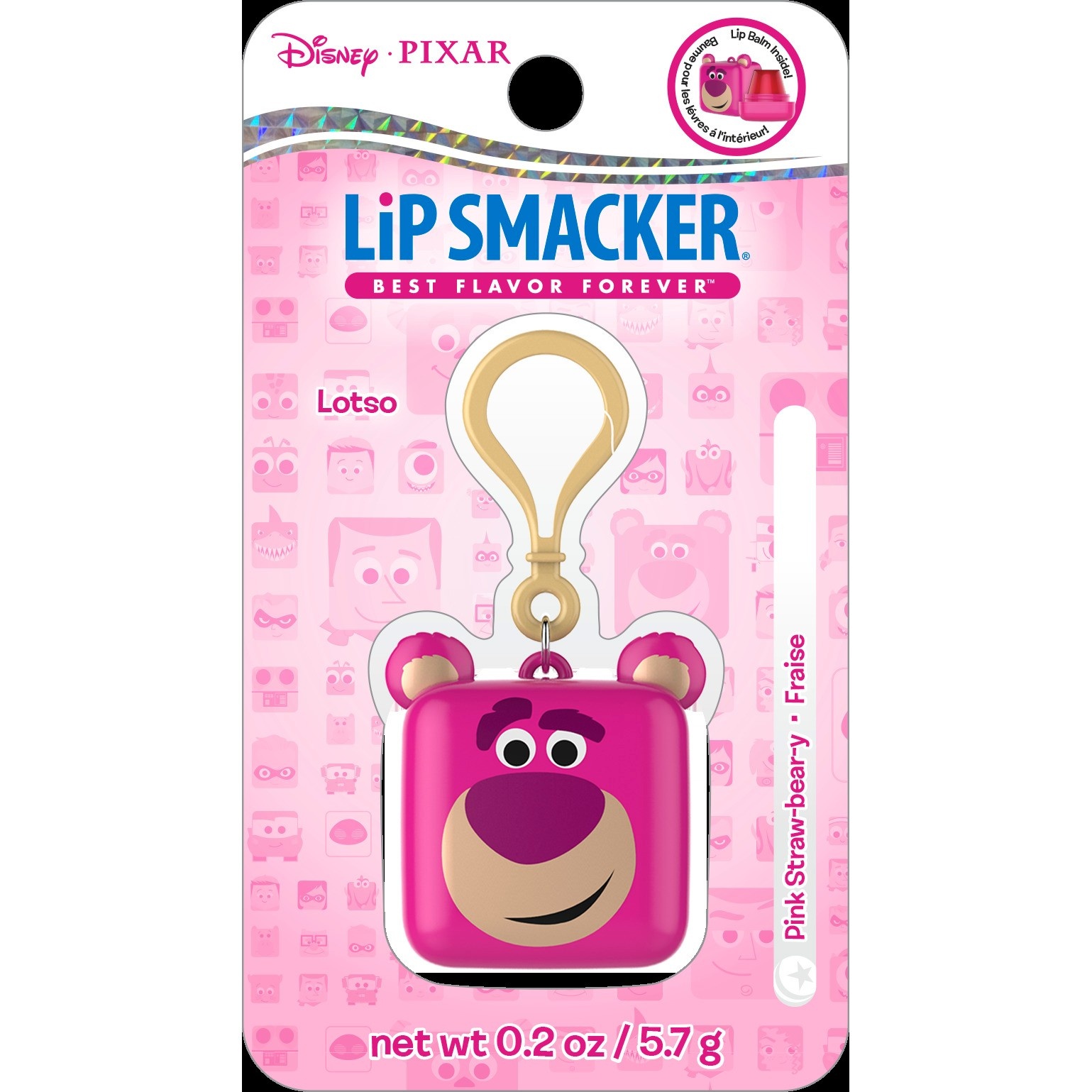 slide 1 of 1, Lip Smacker Pixar Cube Lip balm Lotso, 0.2 oz