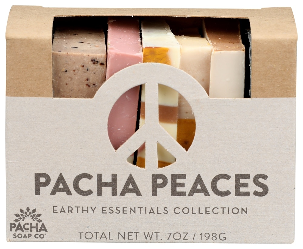 slide 1 of 1, Pacha Soap Co. Pacha Soap Co Pacha Peaches Earth Essentials Collection Bar Soap, 7 oz