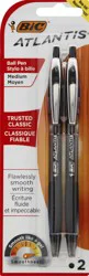 BiC Atlantis Medium Trusted Classic Black Ball Pens 2 ea