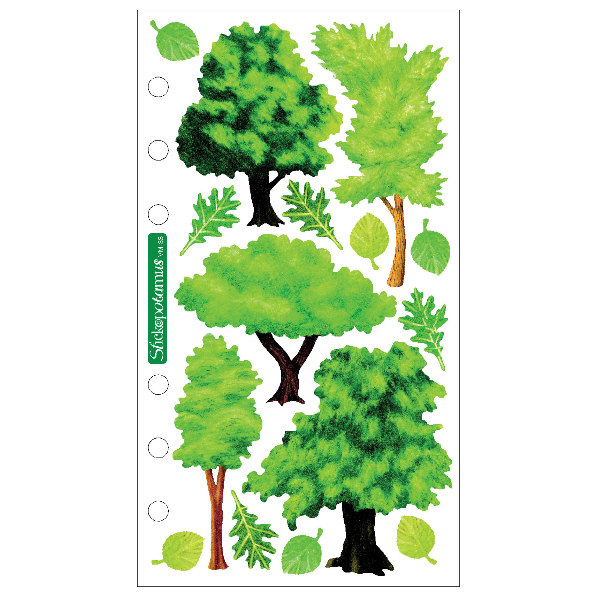 slide 1 of 1, Sticko Stickers Vellum Trees, 1 ct